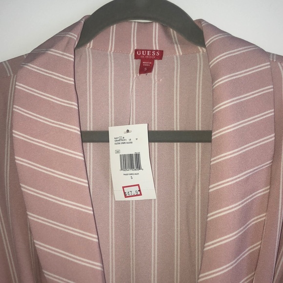 Guess pink and white striped duster - Picture 2 of 4